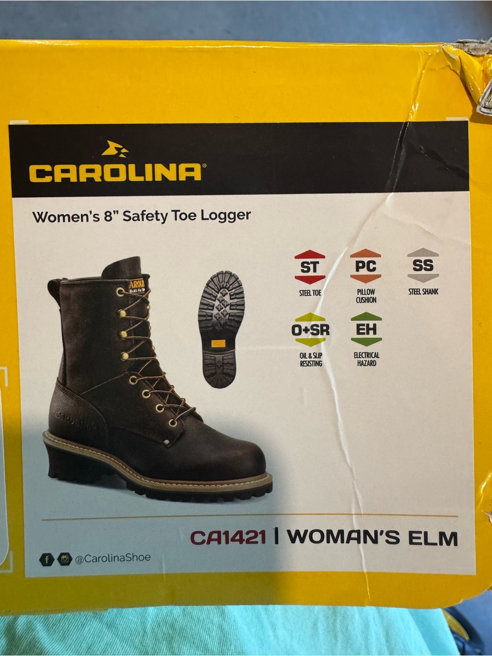 Women’s Brown Work Boots - Rugged Protective Steel-Toe Style - Picture 7 of 7